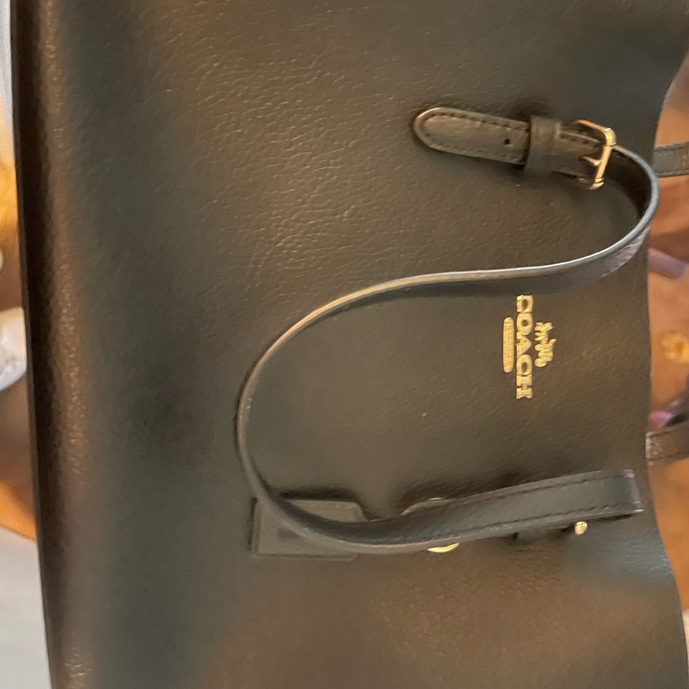 Coach Black Leather womens Bag